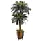 6ft. Double Sago Palm Tree in Decorative Planter